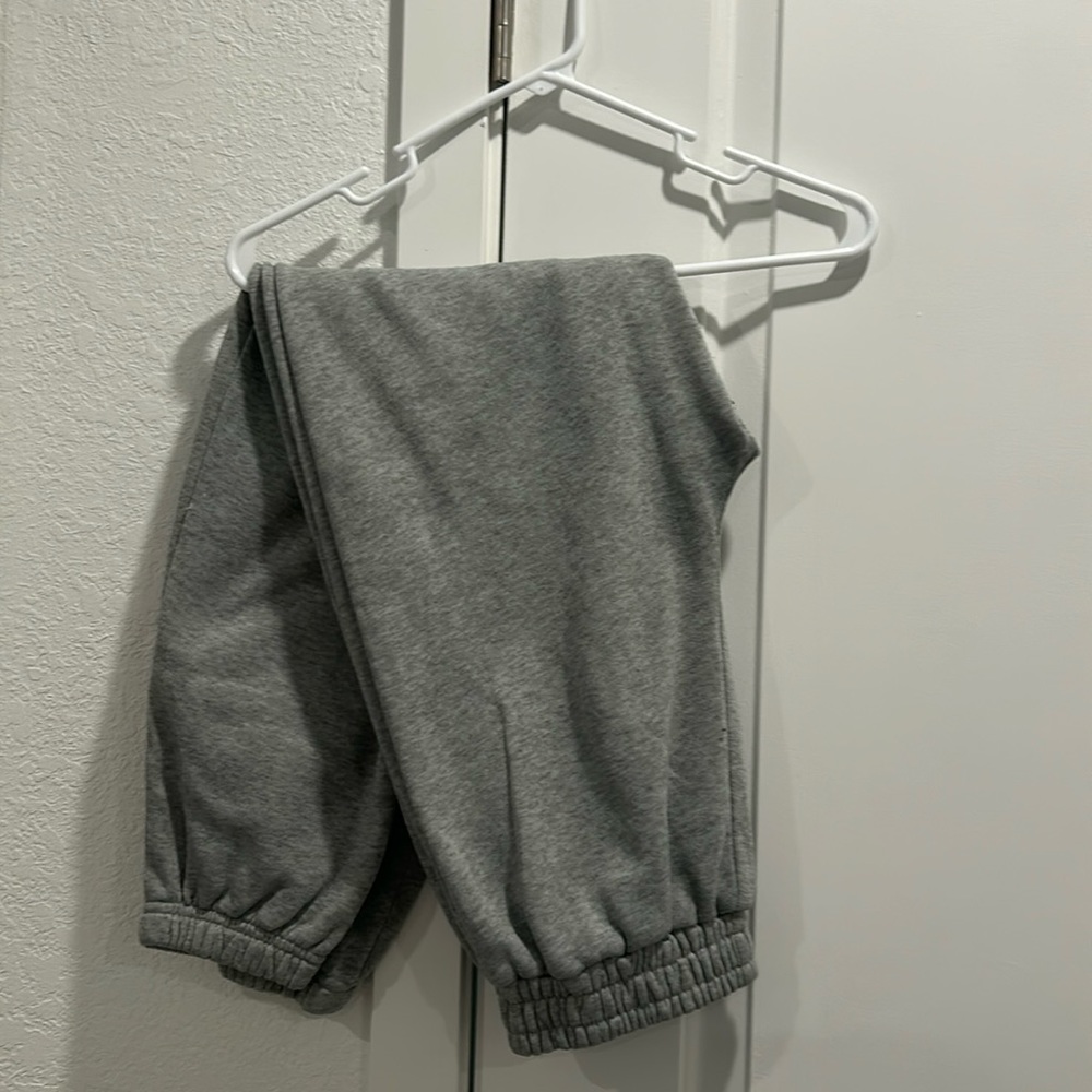 Gray sweatpants